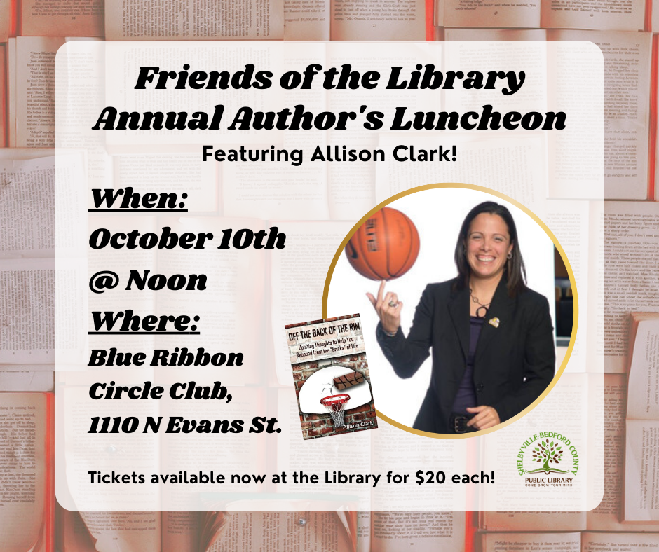 Friends of the Library Luncheon 2023 Flyer